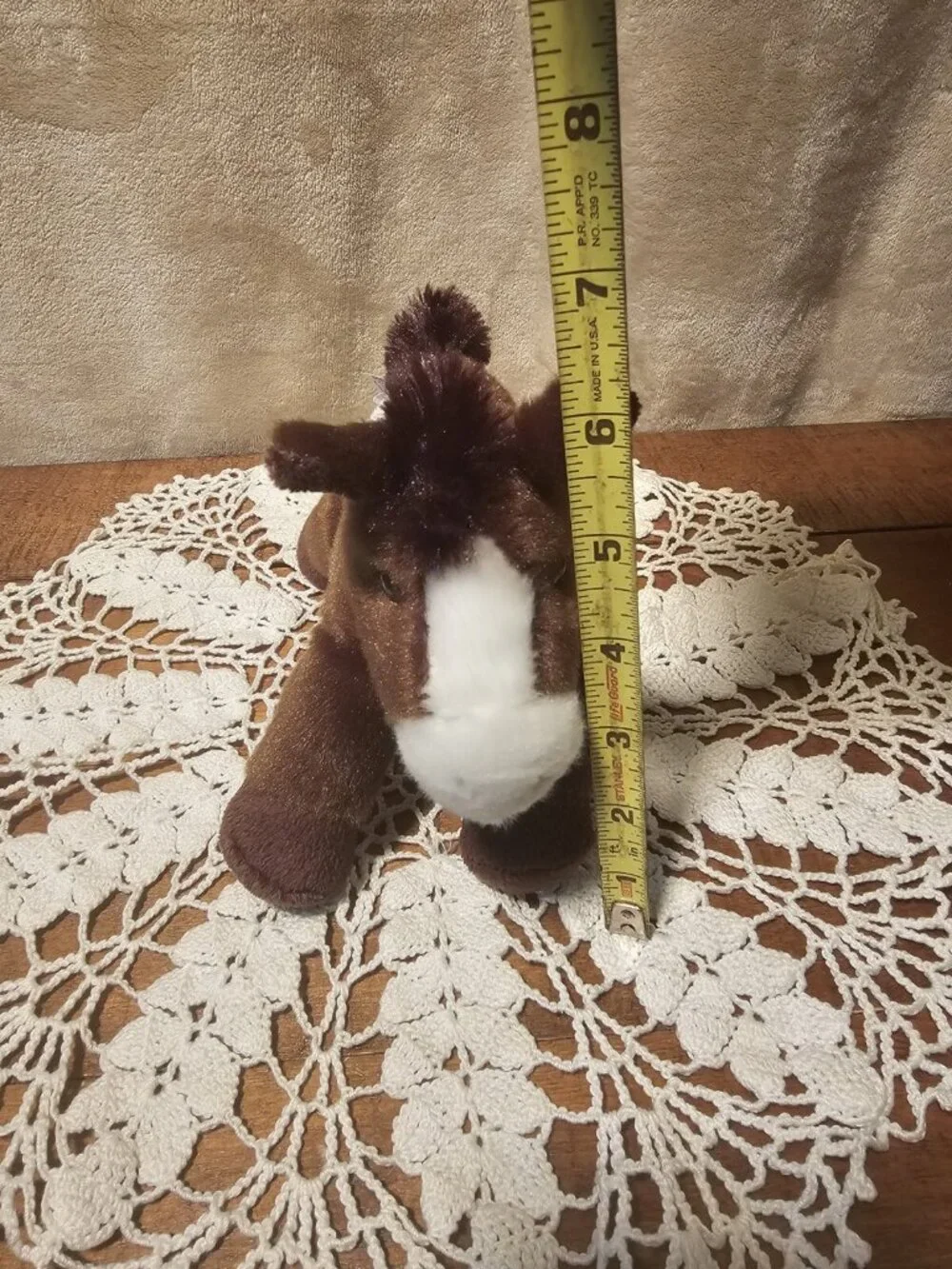 Aurora 2021  Brown Horse Pony With White Spots Plush  Flopsie Stuffed Animal